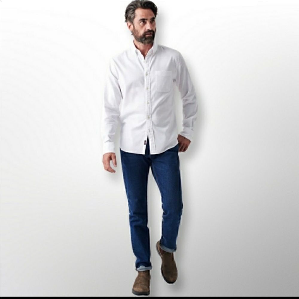 🔥 Take 50% OFF- Gold Label RoundTree Slim Fit Long-sleeved Shirt, Size-16